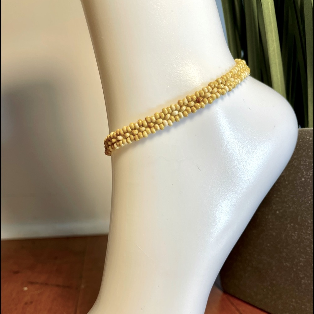 Small beaded anklet